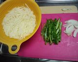 青椒土豆糸（ピーマンじゃが芋炒め）作り方1写真