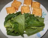お菜っ葉と厚揚げの炊いたのん作り方1写真