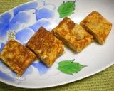 キムチ納豆でお好み焼き風オープンオムレツ作り方8写真