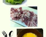 簡単炒め物♡豚とニラの卵とじ作り方1写真