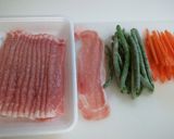 とろみ付き♡くるくるお肉　お弁当にも♪作り方1写真