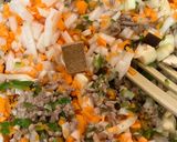 夏野菜たっぷり🍛フライパンでキーマカレー作り方10写真