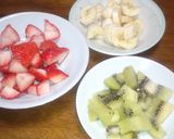 フルーツごろごろふんわりロールケーキ作り方1写真