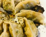 レトルト餃子のキノコバター焼き作り方3写真