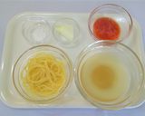 【離乳食中期】トマトのやわらかパスタ作り方1写真