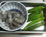 夏に向けてエビとオクラのピリ辛マヨ作り方3写真