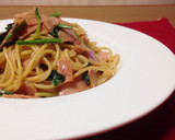 ほうれん草とハムの和風パスタ作り方2写真