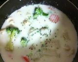 クラムチャウダみたいな塩ラーメン作り方3写真