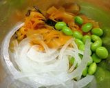 人参と新玉葱の塩昆布すし酢和え作り方3写真