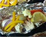 食物繊維たっぷりきのこと鮭のホイル焼き♡作り方3写真