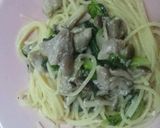 塩麹とサラダ菜のパスタ作り方5写真