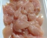 ぷるぷる鶏ササミの梅ソース♡翡翠鶏作り方1写真
