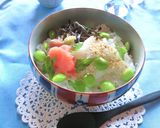 おろしたっぷり♡梅たらこ塩昆布の丼作り方4写真