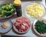 鶏肉とブロッコリーのブルゴーニュ風作り方1写真