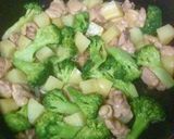 鶏肉とブロッコリーのブルゴーニュ風作り方5写真