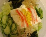 夏さっぱり！かにかま豆腐じゃこのサラダ♪作り方2写真