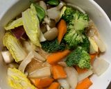 お一人様ピリ辛味噌味根菜たっぷり野菜炒め作り方15写真