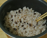 簡単　間違いない美味しさ　炊飯器でお赤飯作り方9写真