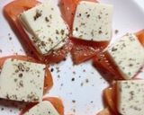 簡単ヘルシートマトと豆腐deカルパッチョ作り方1写真