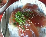 簡単☆まぐろの漬け丼作り方3写真