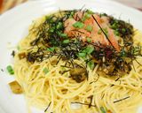 明太子と高菜漬のピリ辛☆和風パスタ作り方4写真