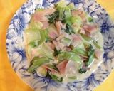 超簡単！失敗なし★チンゲン菜のクリーム煮作り方4写真