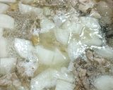 大根と豚バラ肉の貝柱とろみスープ作り方4写真