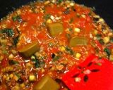 トマトでサッパリ☆簡単ひき肉夏野菜カレー作り方5写真