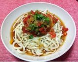 たっぷりトマトの爽やかカケうどん作り方6写真