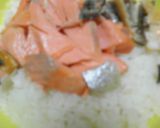 手抜きか？焼き鮭の混ぜご飯・枝豆のせ作り方6写真