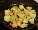 塩麹を使った☆チンゲン菜と帆立の塩麹炒め作り方2写真