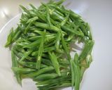 ささげと油揚げと豚バラ肉の炒め物作り方3写真