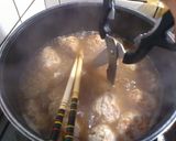 ハンバーグ種で。肉団子と春雨のスープ煮作り方3写真
