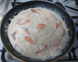 サーモンとほうれん草の味噌クリームパスタ作り方5写真