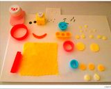 キャラ弁：簡単スポンジボブ作り方2写真