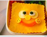 キャラ弁：簡単スポンジボブ作り方4写真