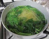 サーモンとほうれん草の味噌クリームパスタ作り方8写真