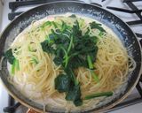 サーモンとほうれん草の味噌クリームパスタ作り方9写真