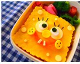 キャラ弁：簡単スポンジボブ作り方5写真