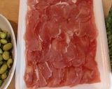 味付た豚肉と、ゴーヤ・枝豆のチャンプルー作り方1写真