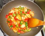 鶏肉とピーマンのコチュ炒め。作り方4写真
