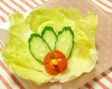 ＊ぶきっちょが作ったトマトのお花＊作り方4写真