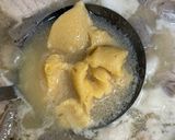 簡単　わが家の豚ばら肉のどて煮　アテにも作り方6写真