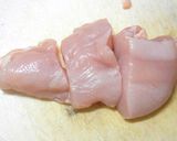 鶏胸肉のシイタケはさみ蒸し作り方1写真