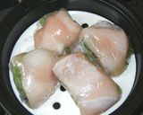 鶏胸肉のシイタケはさみ蒸し作り方7写真