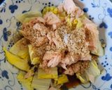 10分で💫ツナ白菜レンチン和えうどん🥬🐟️作り方3写真