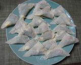 揚げない！エビとチーズのカリカリワンタン作り方4写真