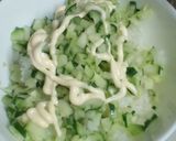 超簡単からしマヨきゅうり納豆まぜまぜご飯作り方2写真