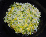 えのきと豆苗のお好み焼き【梅肉だれ】作り方6写真