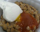 クリームチーズと納豆作り方1写真